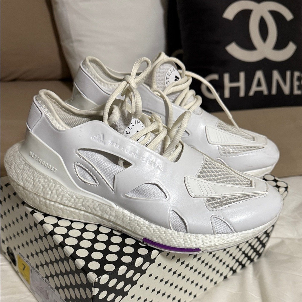 Adidas Women's White Stella McCartney UltraBoost Sneakers